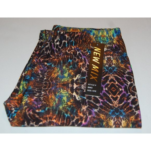 Reg One Size Womens Animal Print Leggings | Leopard Print Leggings | Leggings Bl - Picture 2 of 9